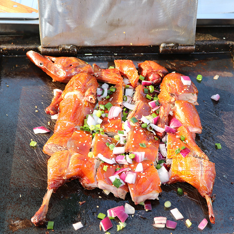 网红铁板板鸭小吃技术配方腌料啤酒烤鸭手撕烹饪烘焙小吃餐饮培训