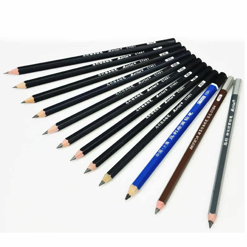 2盒包邮马利正品素描铅笔2b 4b 6b 8b12b14b亚光美术绘图专用铅笔