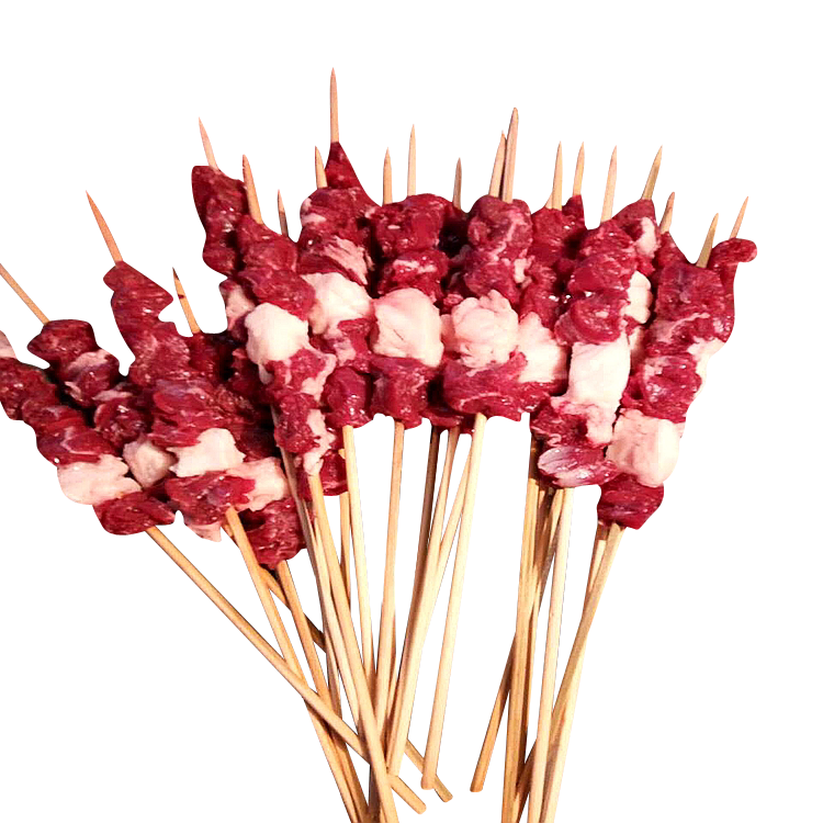 齐齐哈尔牛肉新生鲜烧烤肉手工现穿鲜牛肉串顺丰邮寄送串料