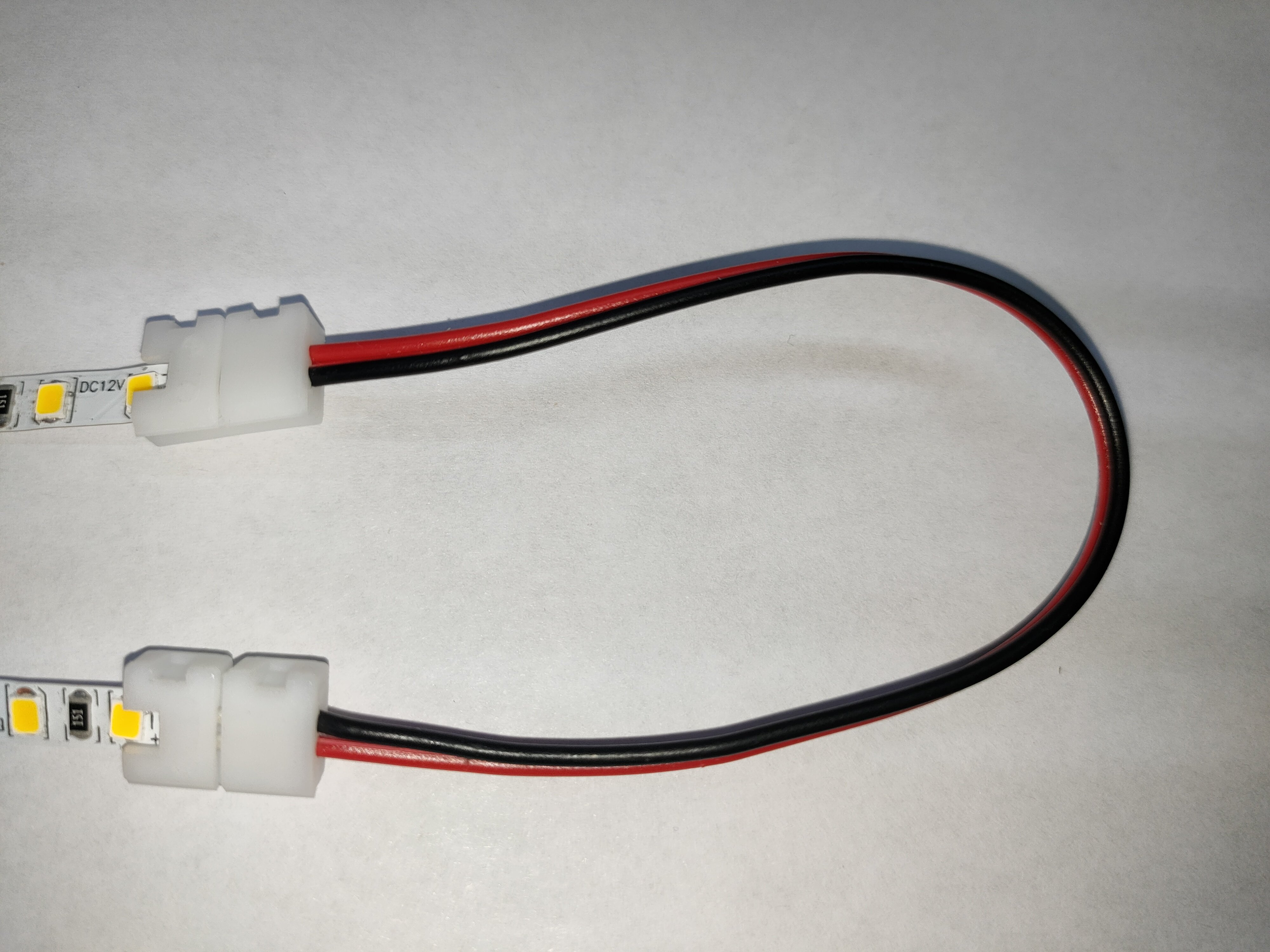 免焊接头5mm低压灯带12v24vled卡扣2835快速连接灯具配件