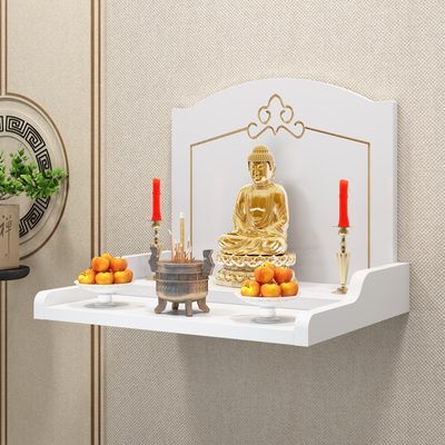 家用定做供台挂壁佛龛神龛佛像底座供奉牌位架子供桌柜子实木佛柜