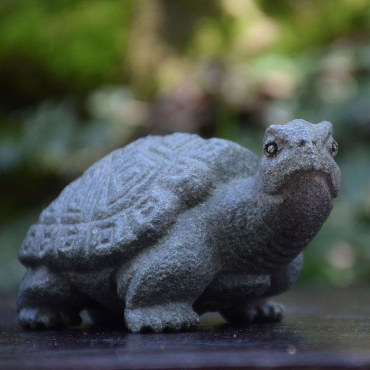 茶宠乌龟摆件镇寿龟石雕手把件茶雕塑茶虫茶桌茶宠摆件