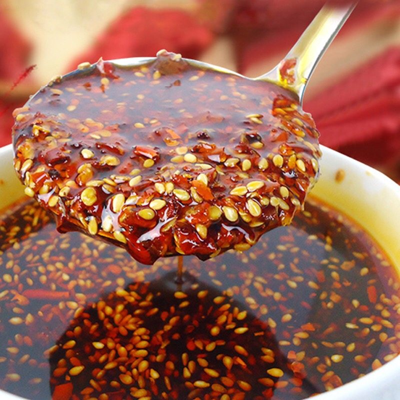 辣子椒吱油泼135g四川红油熟油辣椒油香辣凉拌辣椒粉料