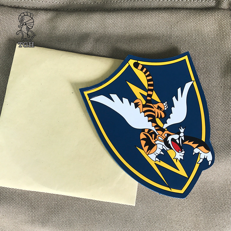 美国陆军刺绣航空队usaaf中国区14th中队飞虎队徽章勋章