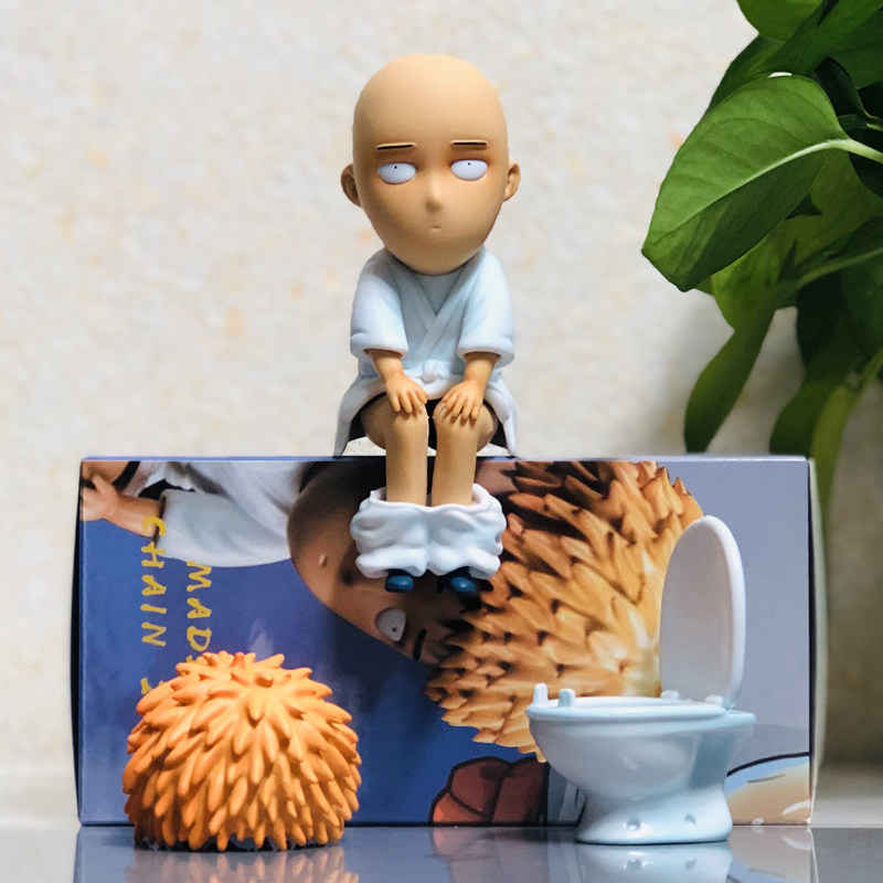 一拳超人gk琦玉老师秃头马桶坐姿可爱手办手办