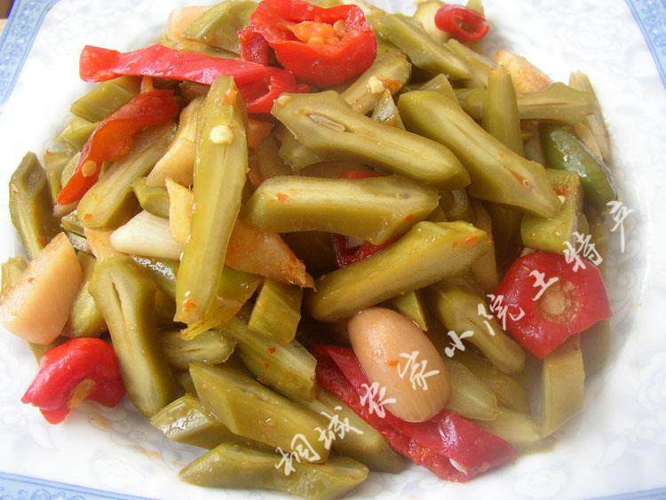 刀豆农家自制咸菜下饭饭菜泡菜辣椒酸菜500克腌制