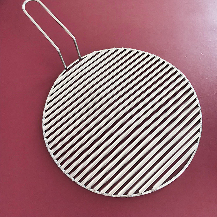 圆形不锈钢韩式碳烤烤肉凹槽导油钢条扁条烧烤烧烤网