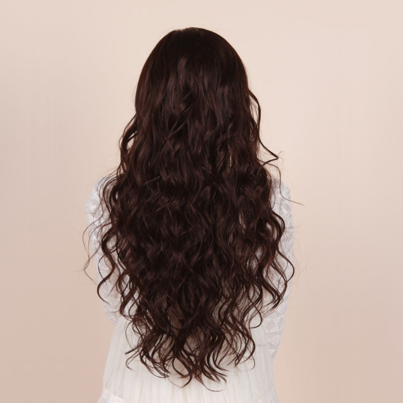 娇滴滴 假发 女 长卷发蓬松玉米烫 斜刘海发型 ol时尚假发包邮