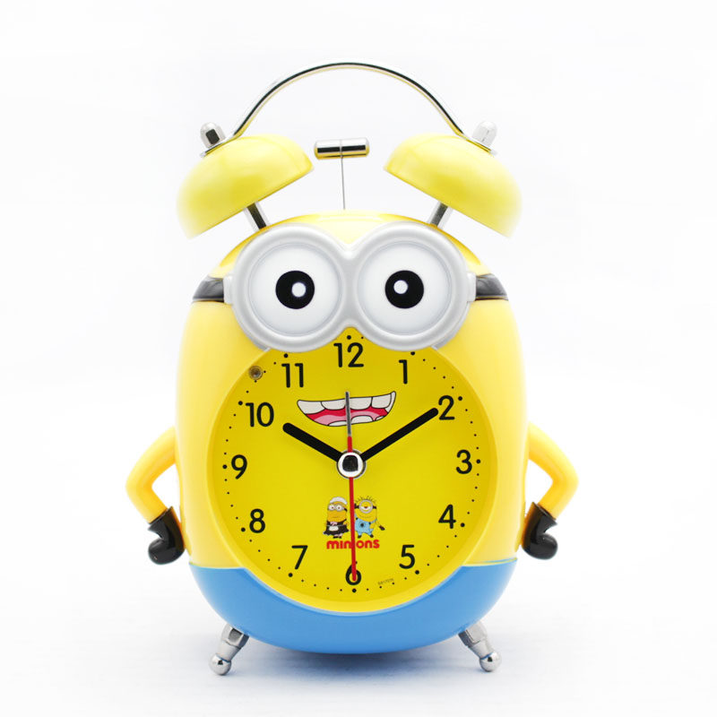 闹表老式金属钟表 康巴丝静音创意卡通个性床头学生儿童闹钟语音贪睡