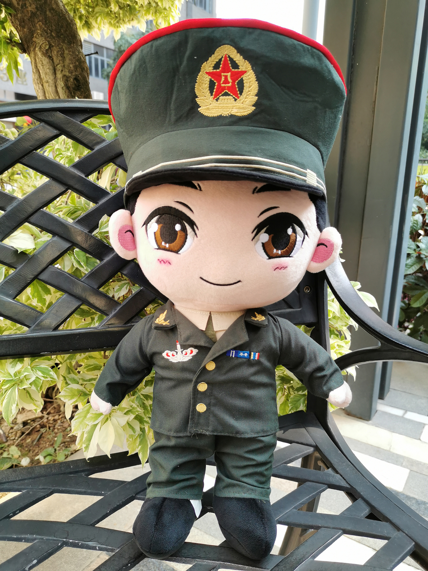 礼物娃娃常服军人玩偶送兵哥哥女友兵小萌曾动漫毛绒