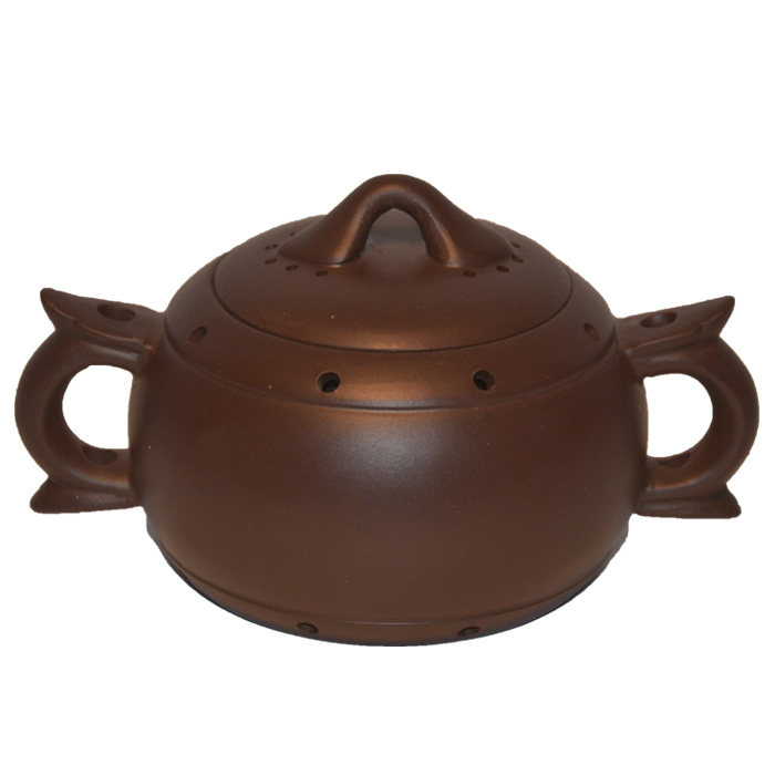 宜兴紫砂艾灸壶小儿推拿按摩儿童艾灸罐艾条炉美容家用随身温灸器