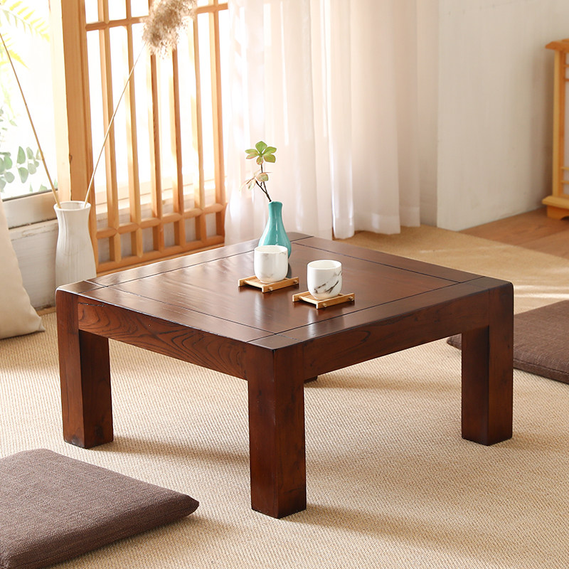 桌子日式榻榻米茶几小桌实木方桌禅意茶桌创意和室几桌