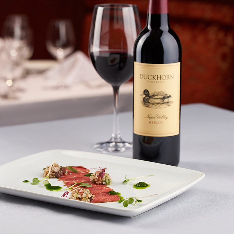 duckhorn美国纳帕红酒杜克霍恩梅洛红葡萄酒美餐餐厅干红静态葡萄酒