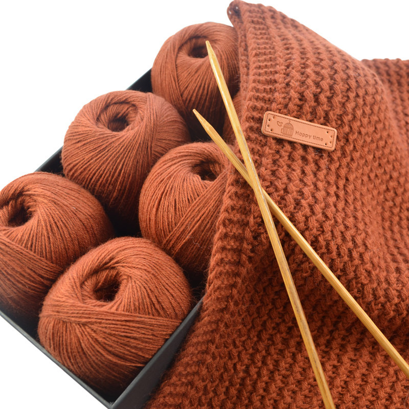 帝诺羊绒围巾线羊绒线围巾毛线团粗手工编织diy围巾材料包围脖线