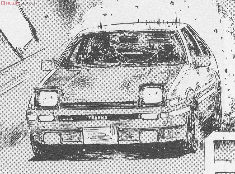 现货 青岛社 1/24拼装模型 头文字d ae86 trueno 漫画第37卷式样
