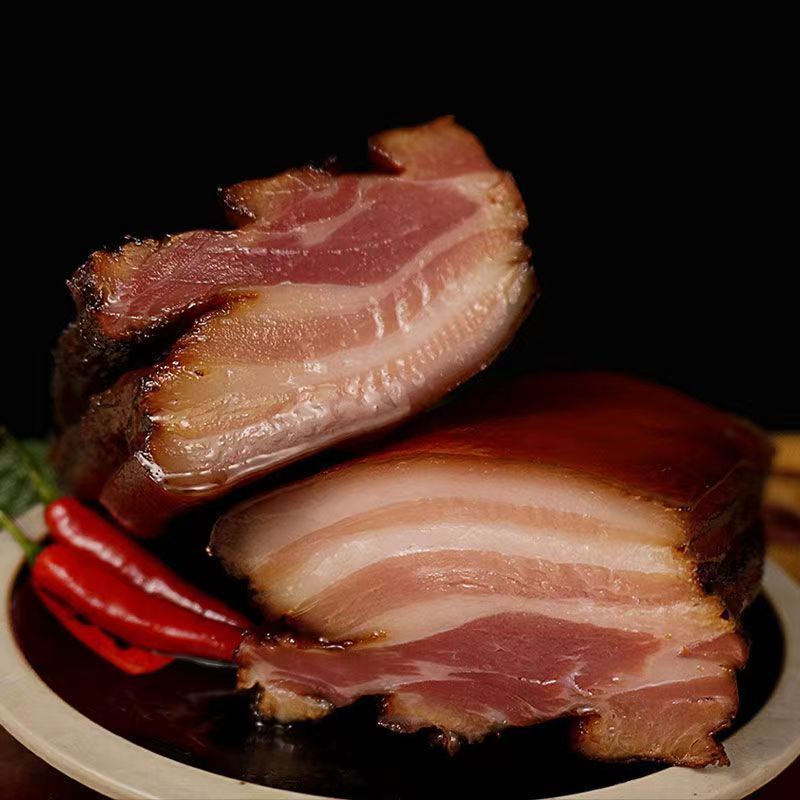 湘西腊肉正宗农家自制柴火烟熏五花腊肉湖南土特产腊味非四川咸肉-mc