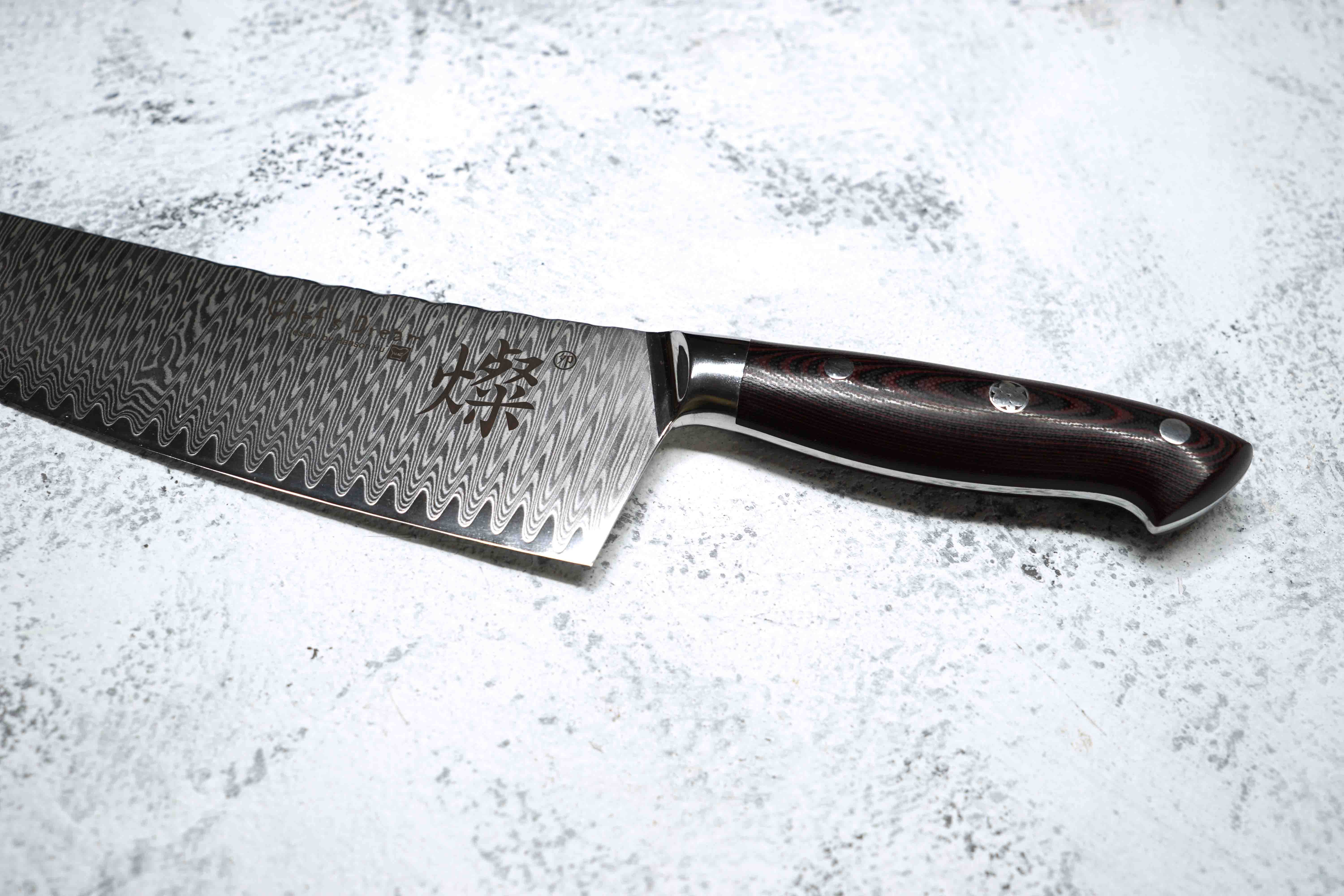 牛肉菜刀大马士革厨刀万用刀主厨家用切肉刀多功能礼物多功能刀