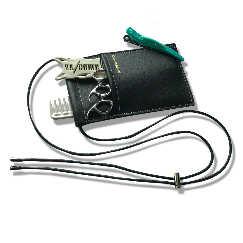 peekaboo日本剪刀包网红发型师斜挎腰包个性创意潮高端美发工具包