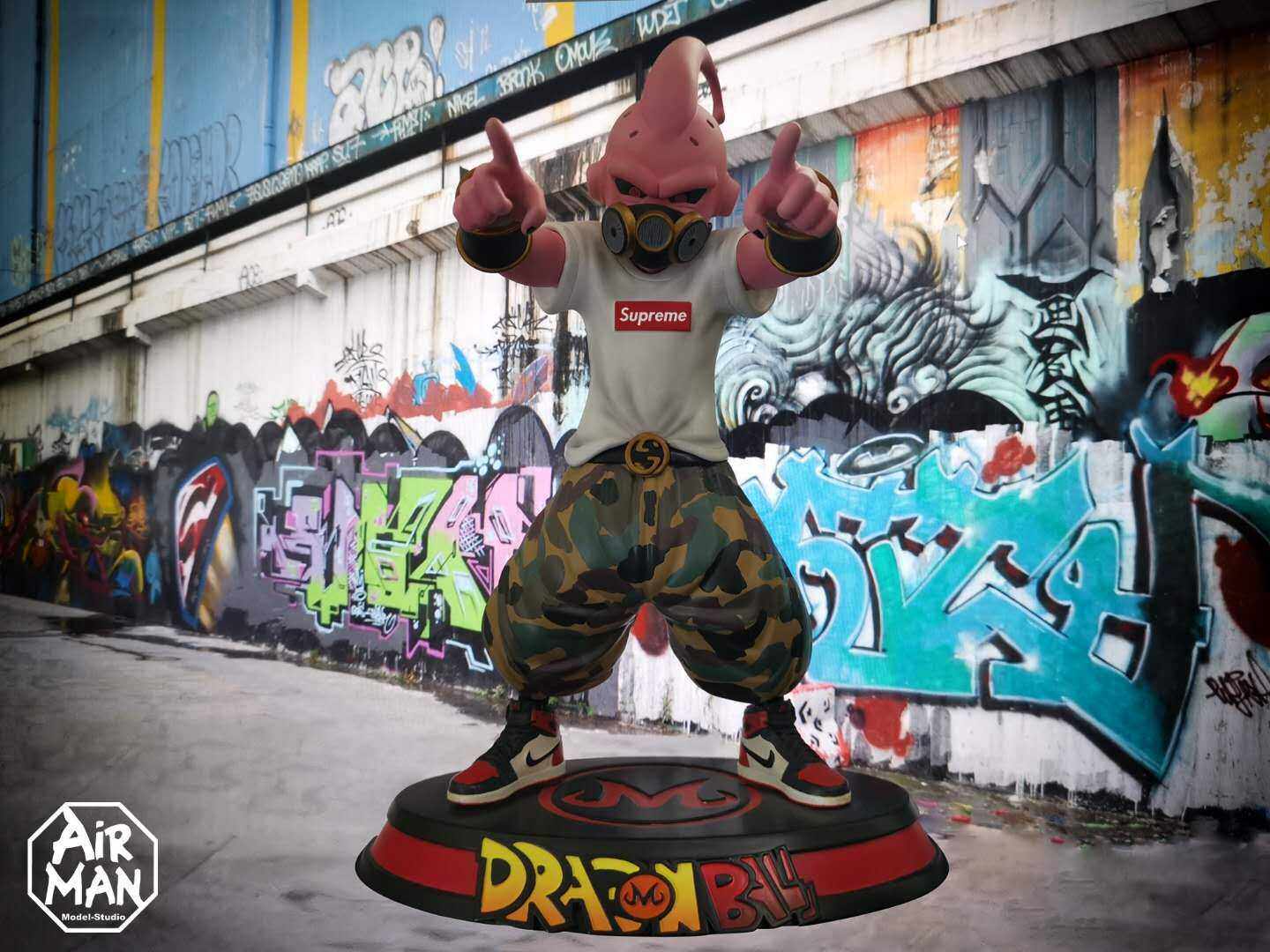 现货airmanskr龙珠联名潮牌魔人布欧口罩手办