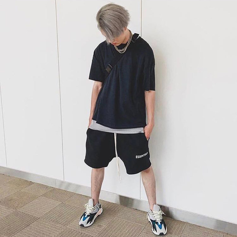 fog fear of god复线短裤essentials美潮高街嘻哈纯色五分裤男女