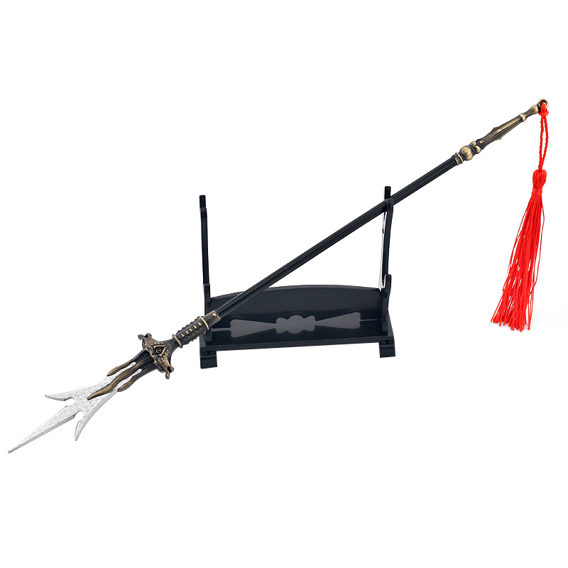 宝莲灯影视周边大号杨戬三尖两刃刀合金模型金属游戏
