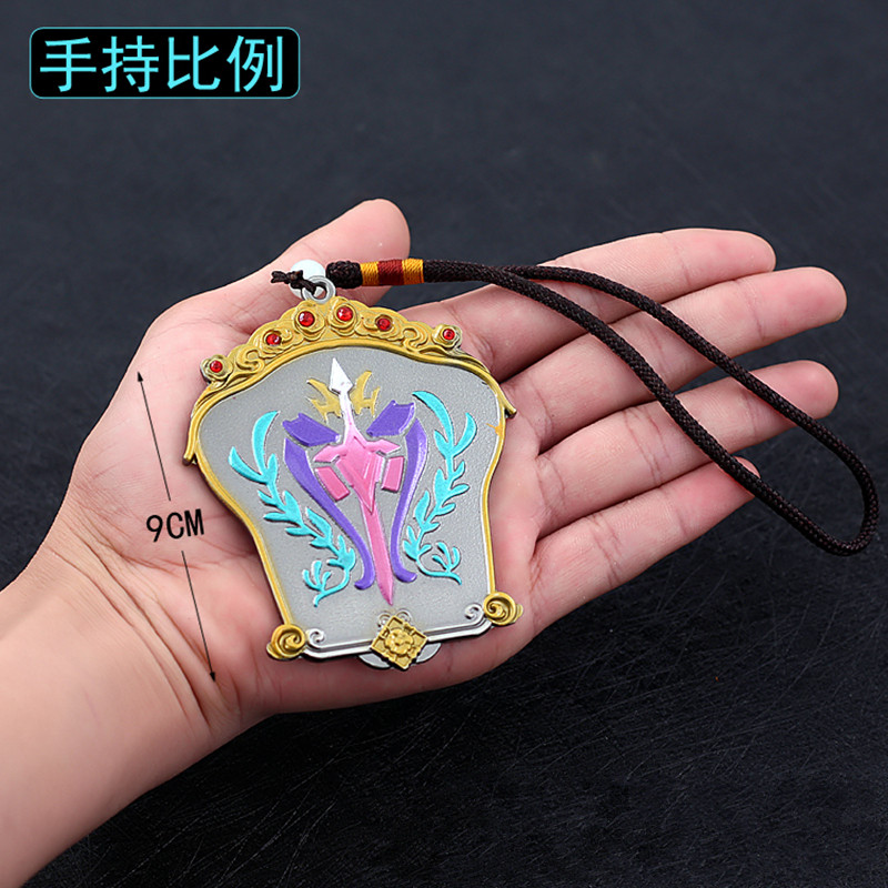 斗罗大陆动漫周边大号教皇武魂殿令牌彩色版金属动漫挂件