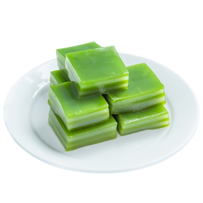 绿城早安斑斓椰汁绿色奶糕椰子马蹄糕娘桂花糕青团千层传统糕点