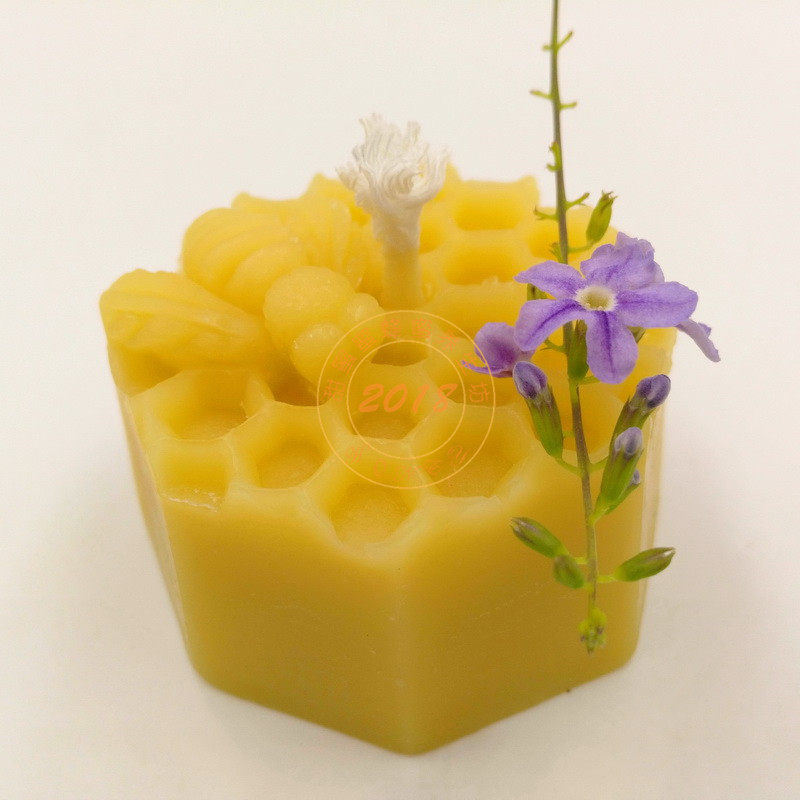 蜂巢天然蜂蜡蜡烛纯手工净味冥想华德福冬至会所咖啡瑜伽酒店