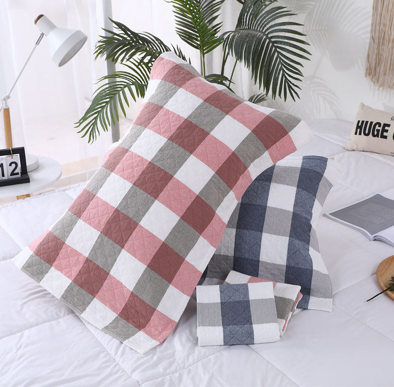 金号纯棉枕巾一对简约成人情侣家用四季全棉枕巾