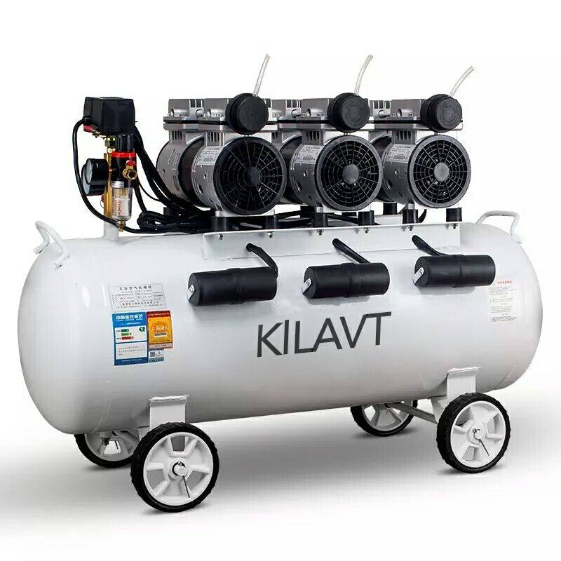 奇拉维特铜线空气压缩牙椅无油静音空压机牙科冲气泵