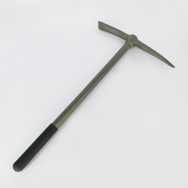 一体洋镐扁尖双扁镐斧道硅钢锻打十字开荒工具镐