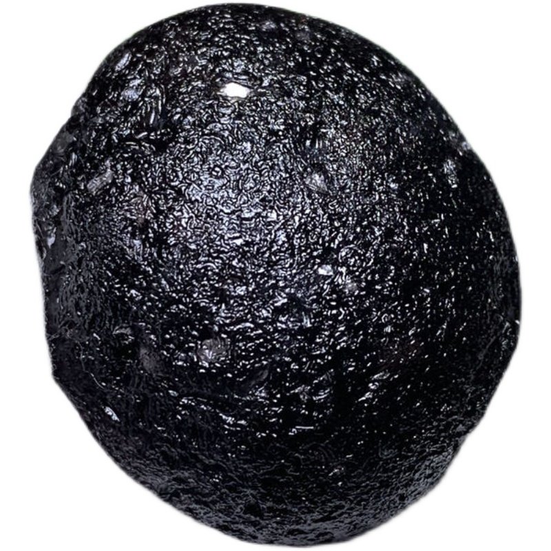 陨石天然印尼原石黑玻玻璃透透猎户座雷公木墨摆件