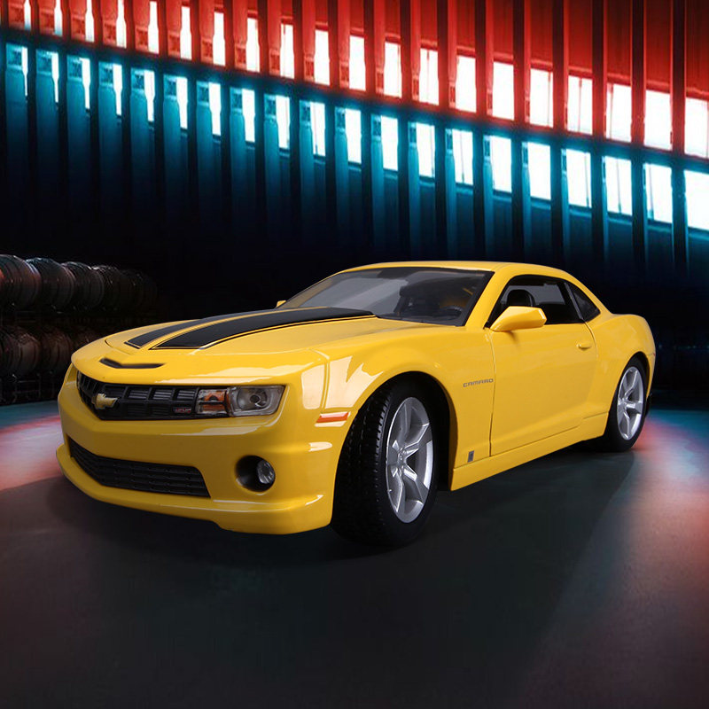 美驰图118雪佛兰大黄蜂超跑科迈罗仿真合金汽车模型变形金刚摆件