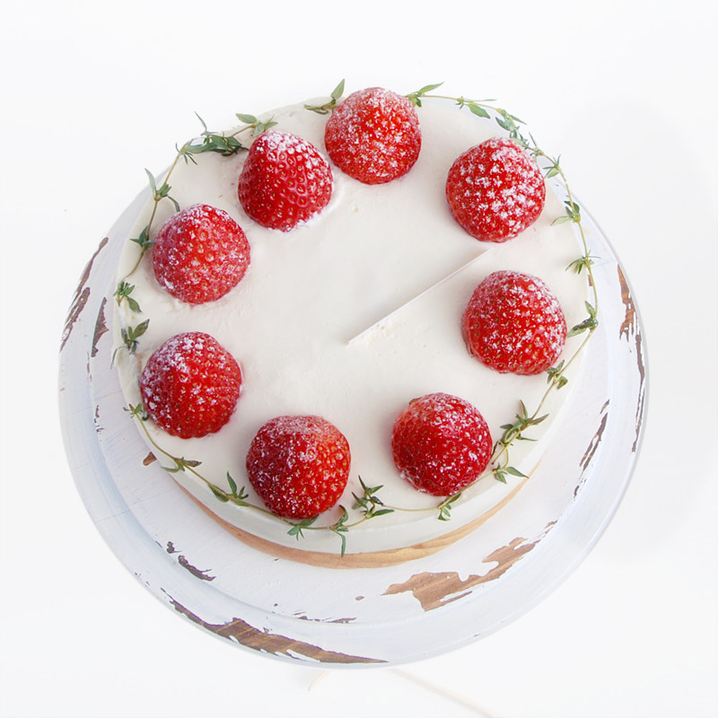 pitta冬日新品酸奶草莓芝士慕斯无糖低糖生日蛋糕新鲜生日蛋糕