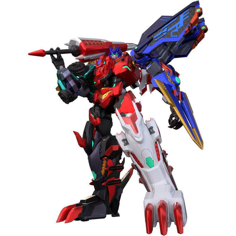 正版神兽金刚之地地球之盾麒麟超人玩具动漫同款其他人偶玩具