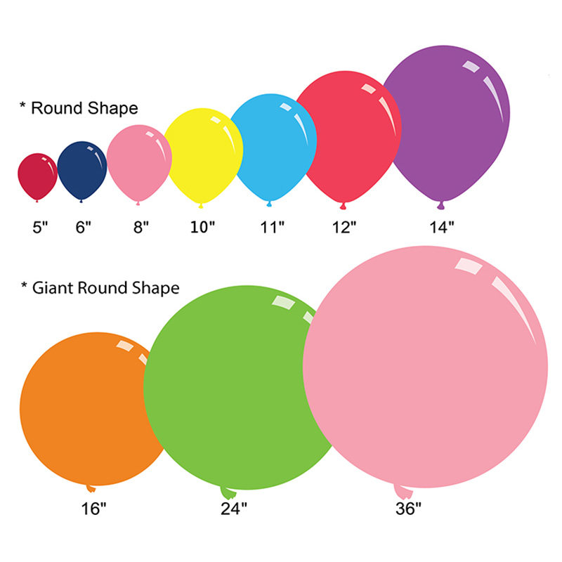 de德球进口16寸小18寸标准圆形宝宝室内拱门气球