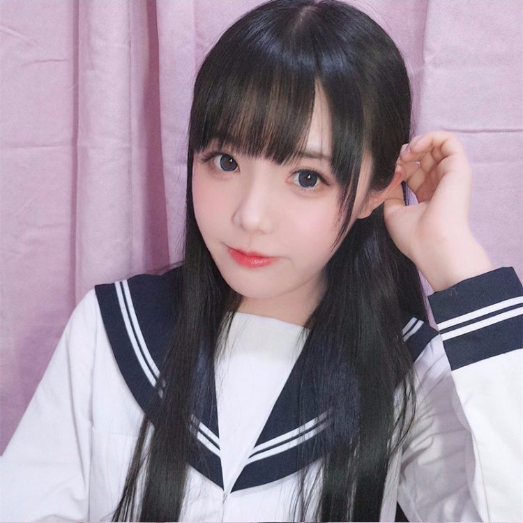 抖音网红假发女装大佬长直发双马尾lolita头套日常整顶假发
