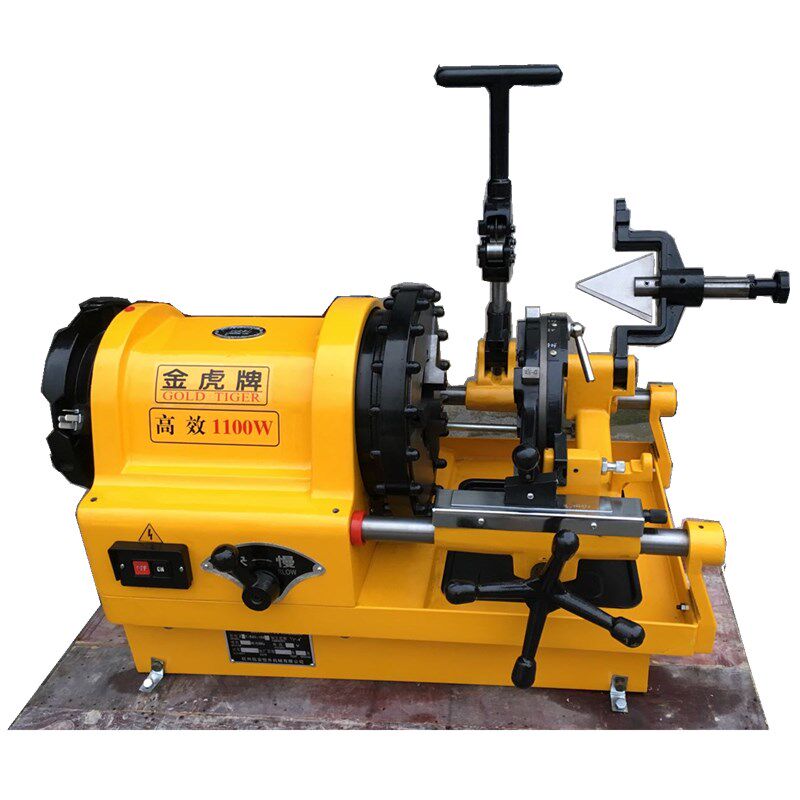 电动套丝机4寸开牙切割板牙头刀头新品大功率钢管电动套丝机