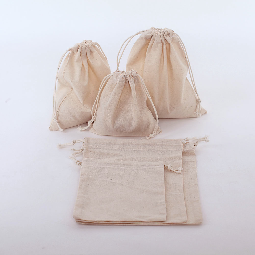 束口袋小布袋子物品收纳袋口罩超棉麻帆布抽绳拉收纳神袋钩针配件
