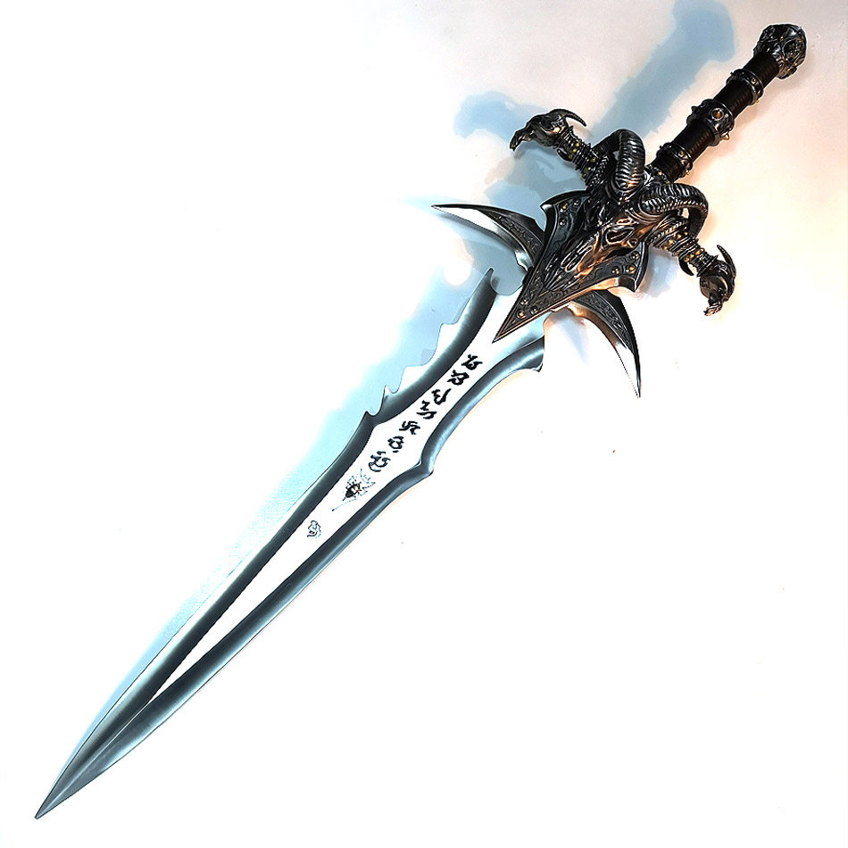 不锈钢霜之哀伤金属魔兽世界武器巫妖开刃游戏实物周边