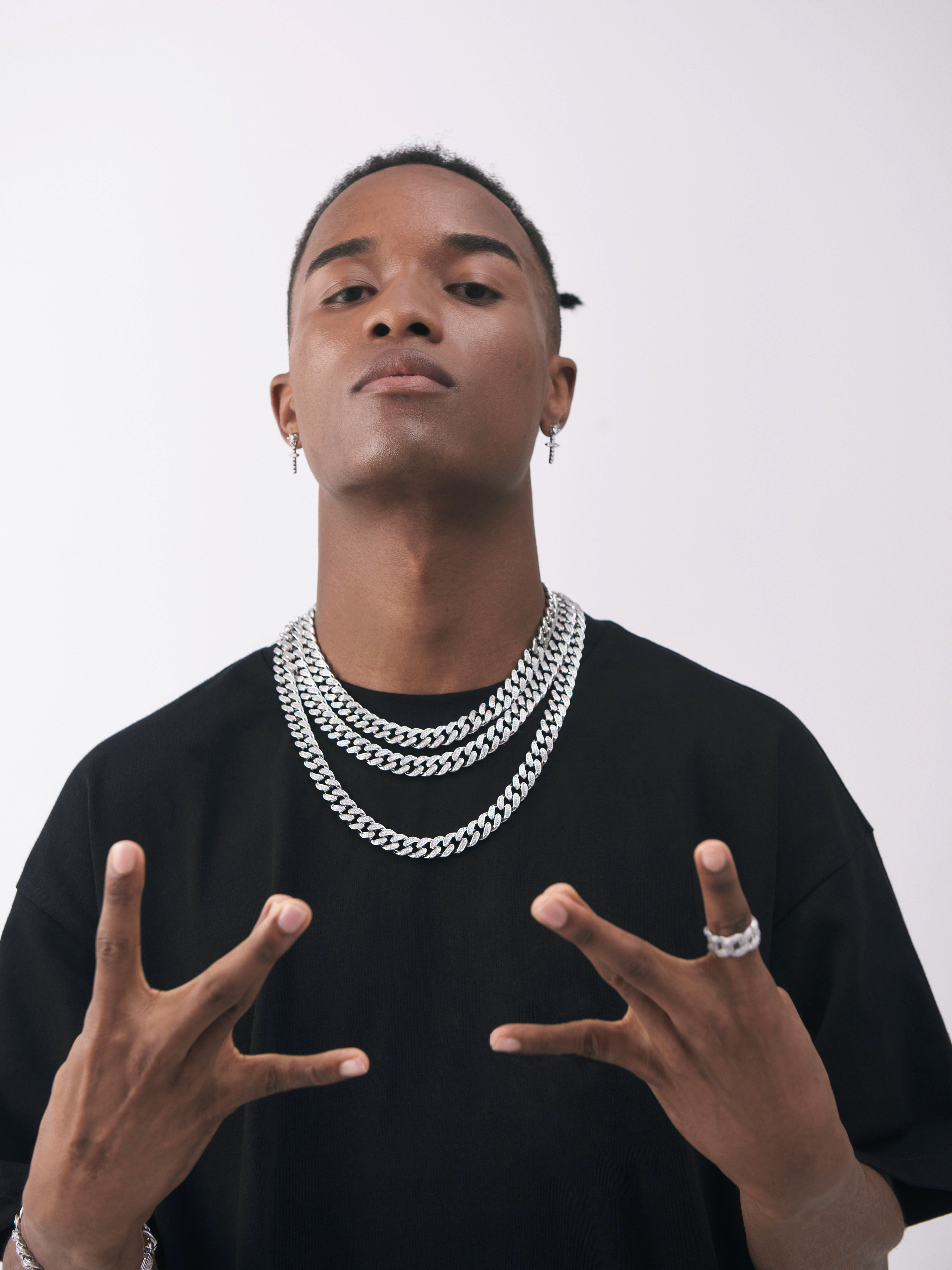 icegang满钻古巴锆石项链嘻哈hiphop同款ins街头项链