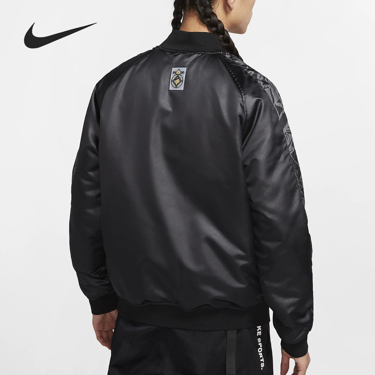 nike耐克正品春季sportswearswoosh男子双面夹克ct7365运动棉衣