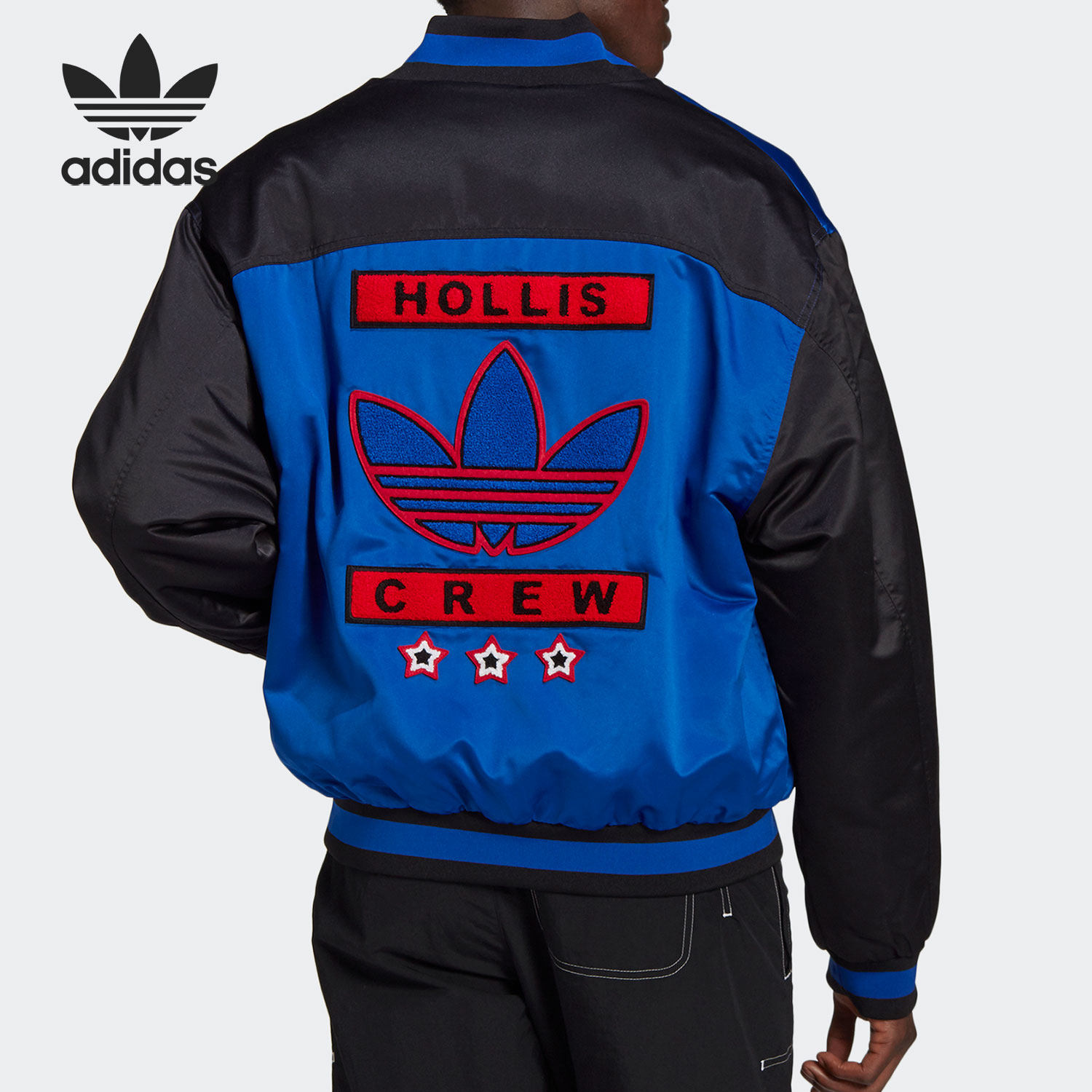 adidas阿迪达斯正品三叶草rundmc联名男子休闲棒球gn5931运动茄克