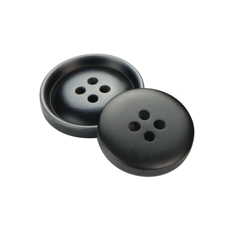 圆形树脂纽扣哑光毛呢大衣扣黑色男西装西裤扣子女大衣风衣扣百搭