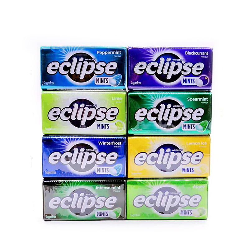 香港进口糖果美国eclipse易极无糖薄荷润喉糖护传统糖果