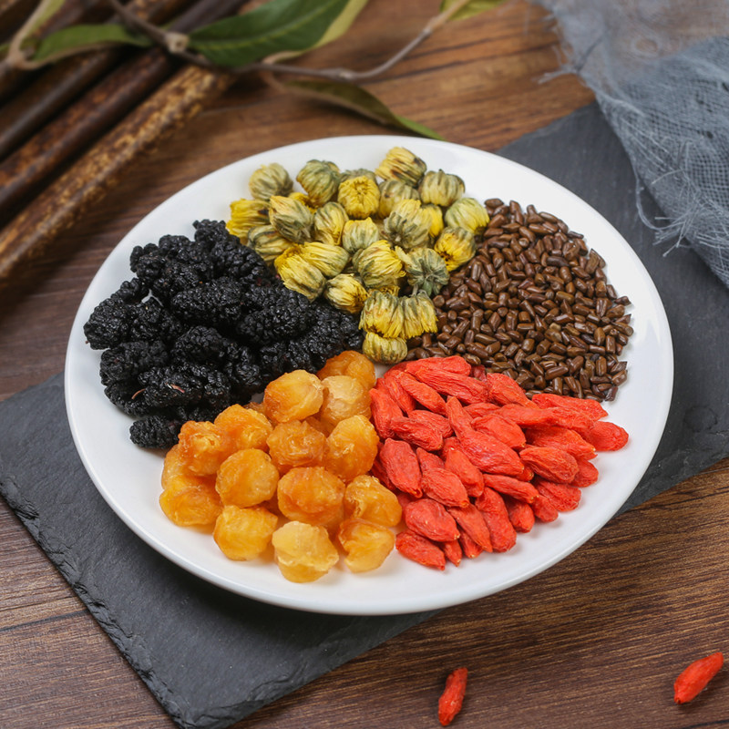 桑葚桂圆菊花枸杞子明子花茶组合养生熬夜常备养生茶