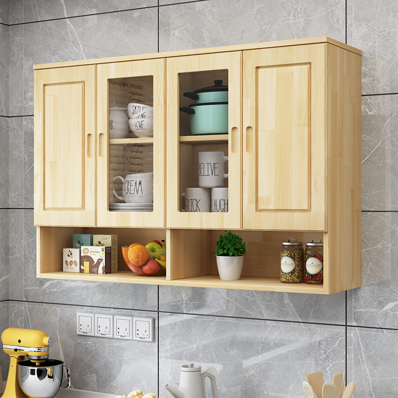 实木厨房吊柜简易橱柜经济型衣柜顶柜卧室壁橱吊柜