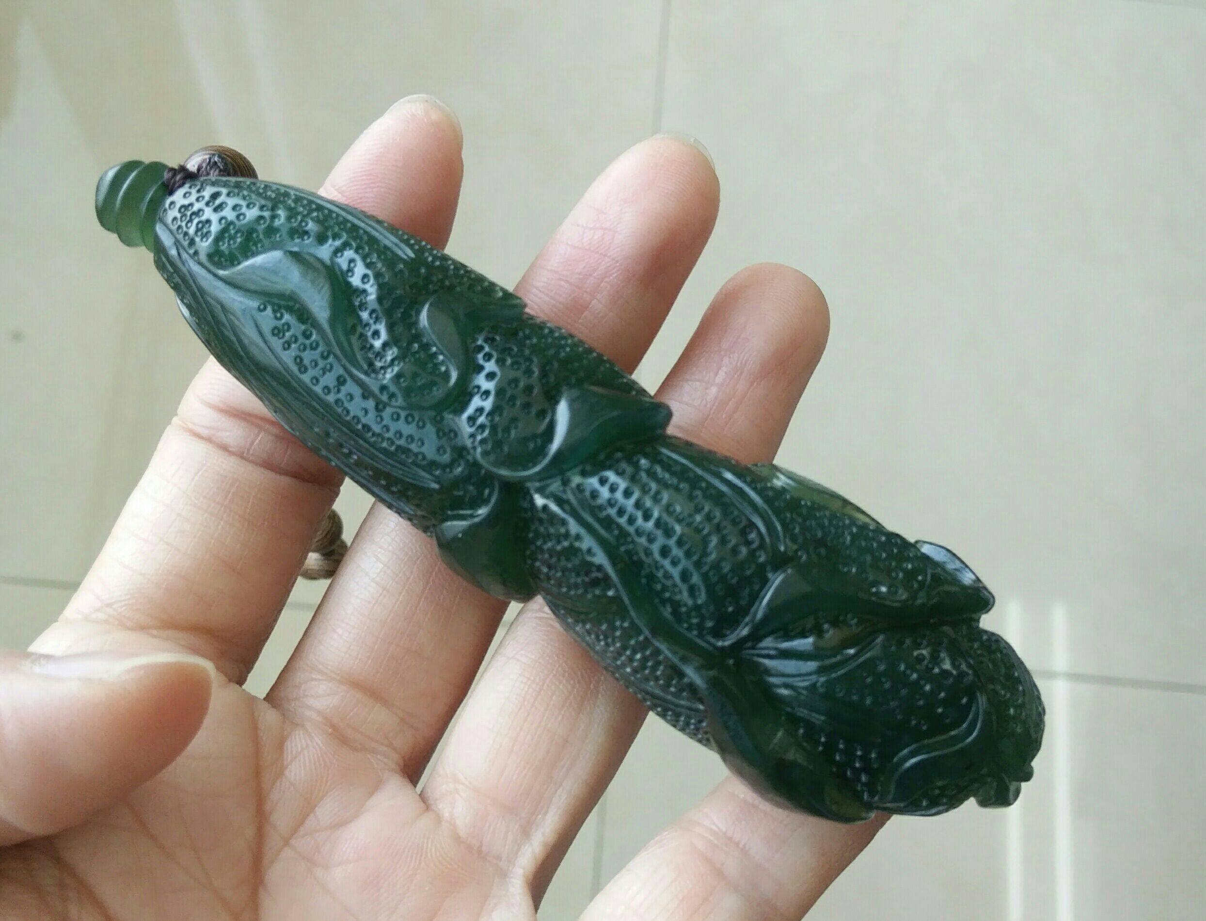 正宗泰山玉手手把件捡碧玉白菜玩件平安玉生其他