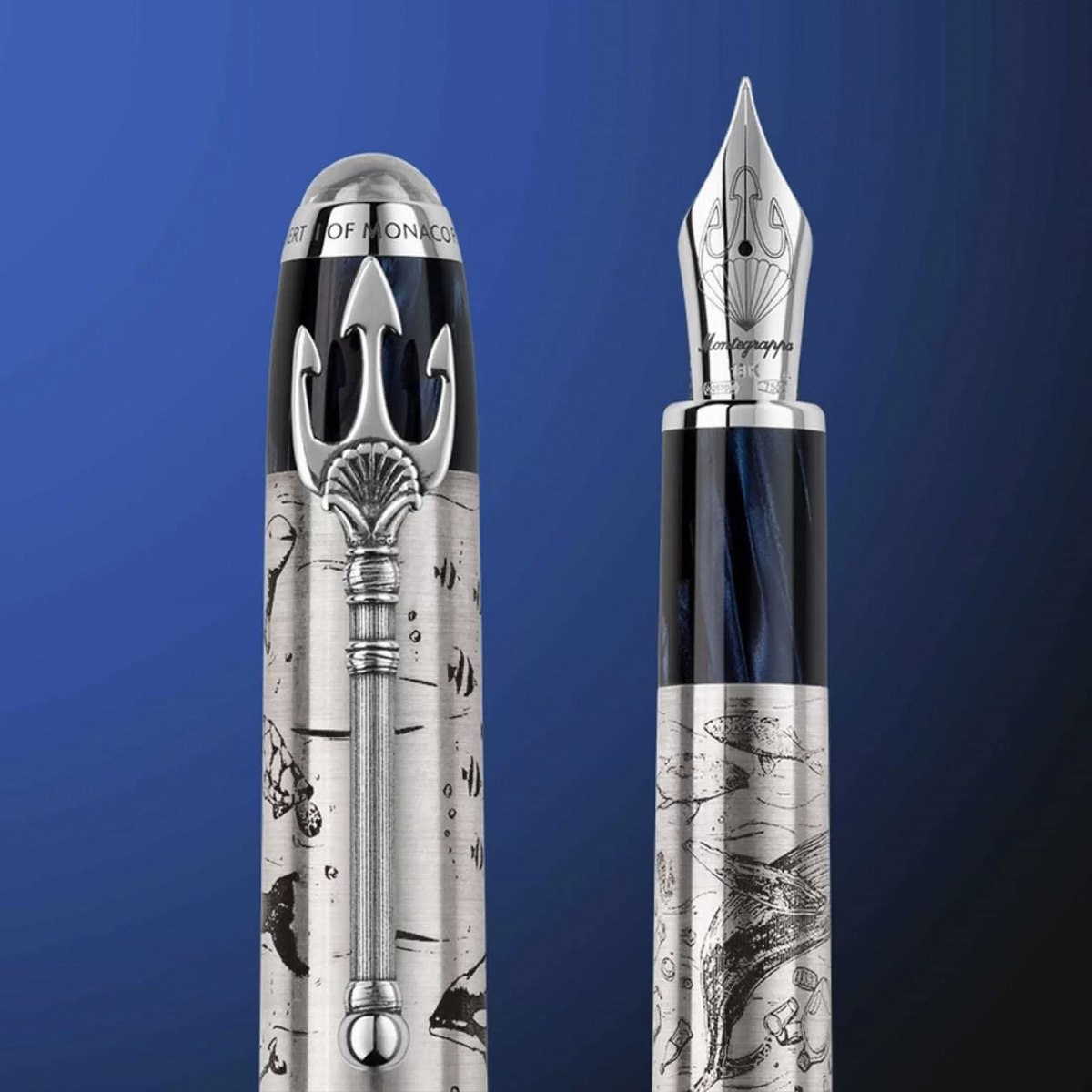 现货意大利montgreppa万特佳特佳海王星钢笔摩纳哥海洋环保钢笔