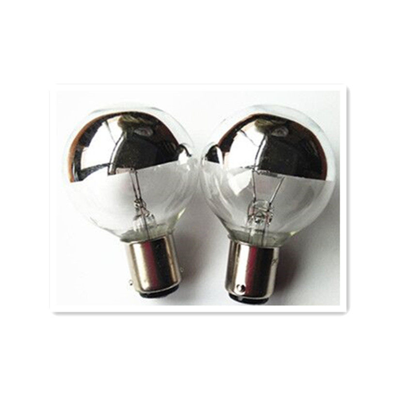 向阳牌老式手术无影灯24v25w50w半镀水银单孔手术无影灯泡卡口式